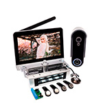 Беспроводной домофон комплект SkyNet 900+180G домофон, панель и замок PL-180G