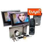 Комплект: беспроводной домофон и биометрический замок KiVOS-7 (1+2+SL-812)