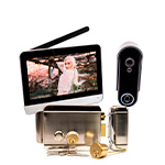 Беспроводной видеодомофон комплект SkyNet 900+AX042 домофон, панель и замок AX042