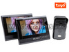 Комплект: беспроводной TUYA/WiFi домофон с двумя мониторами KiVOS-7 REC-TUYA (1+2)